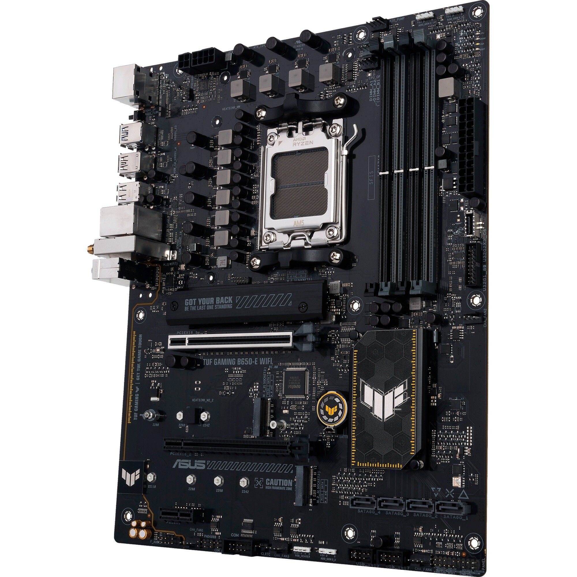 ASUS TUF GAMING B650-E WIFI - Socket AM5 - motherboard (black/light orange)