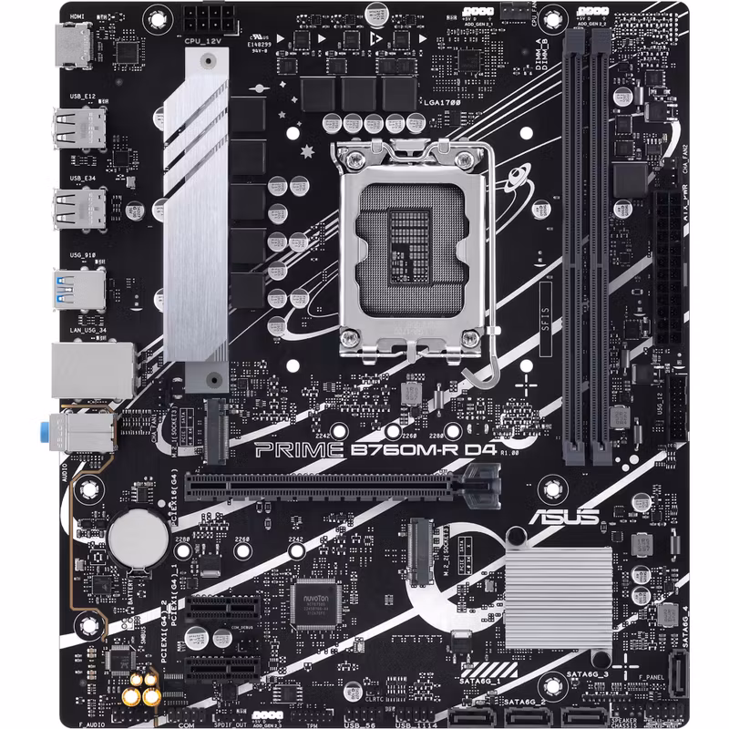 ASUS PRIME B760M-R D4 Socket 1700 Moderkort