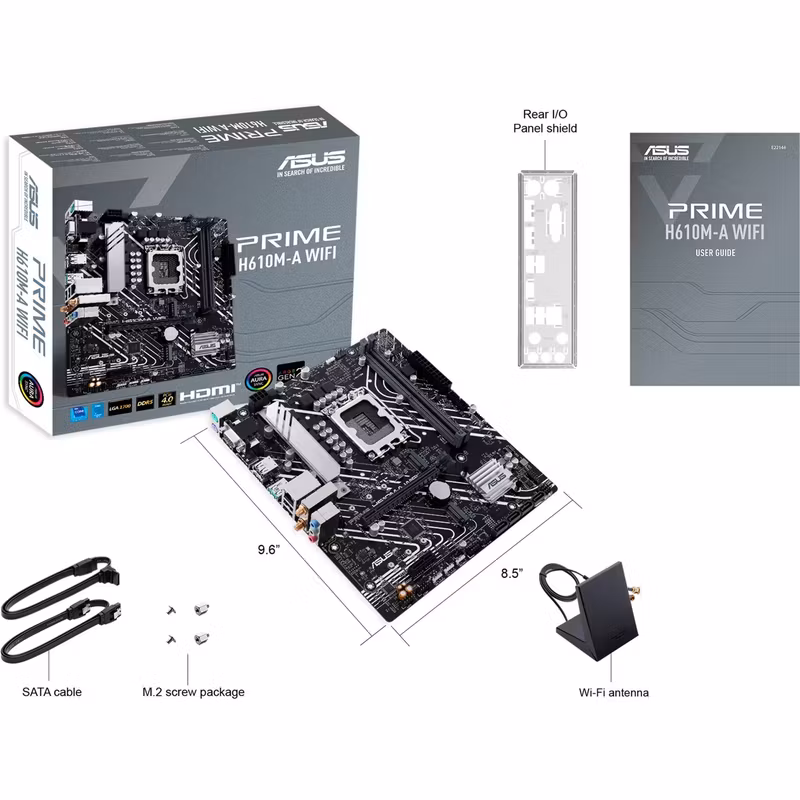 ASUS PRIME H610M-A WIFI - Socket 1700 - motherboard