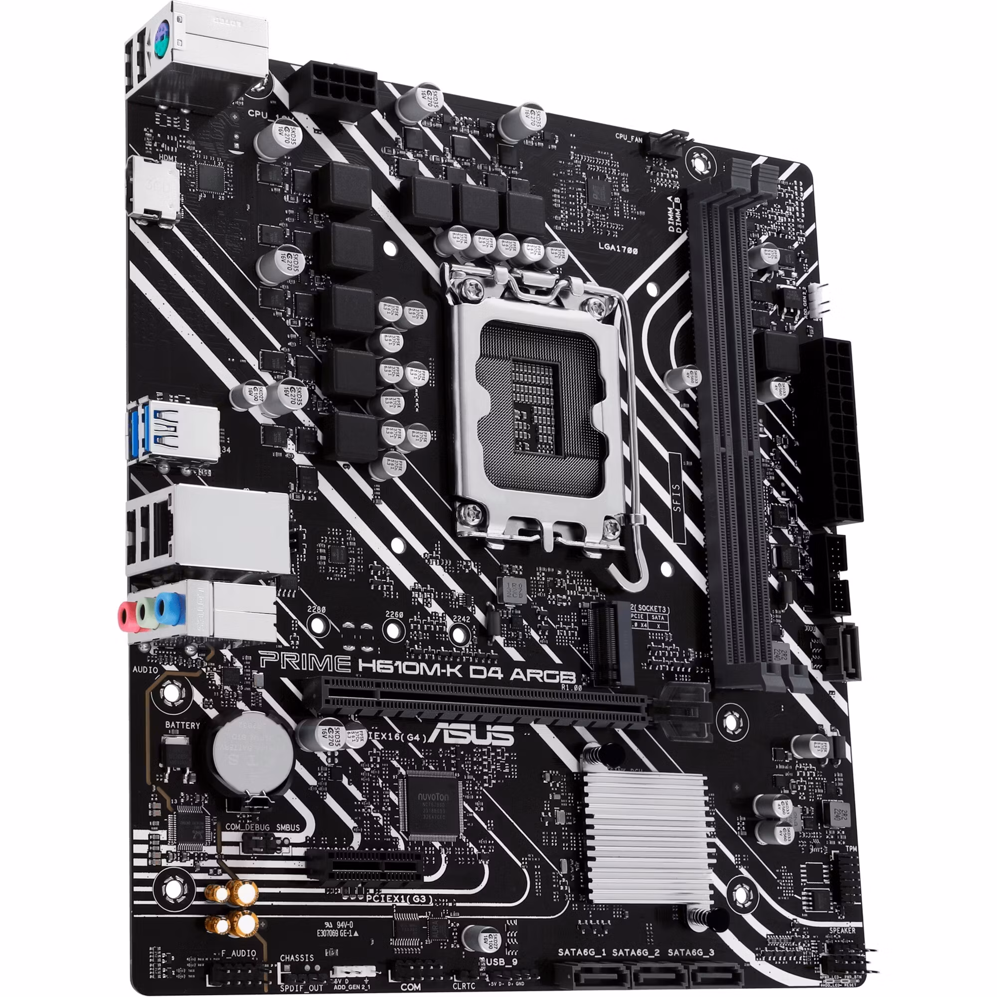 ASUS PRIME H610M-K D4 ARGB - Socket 1700 - motherboard