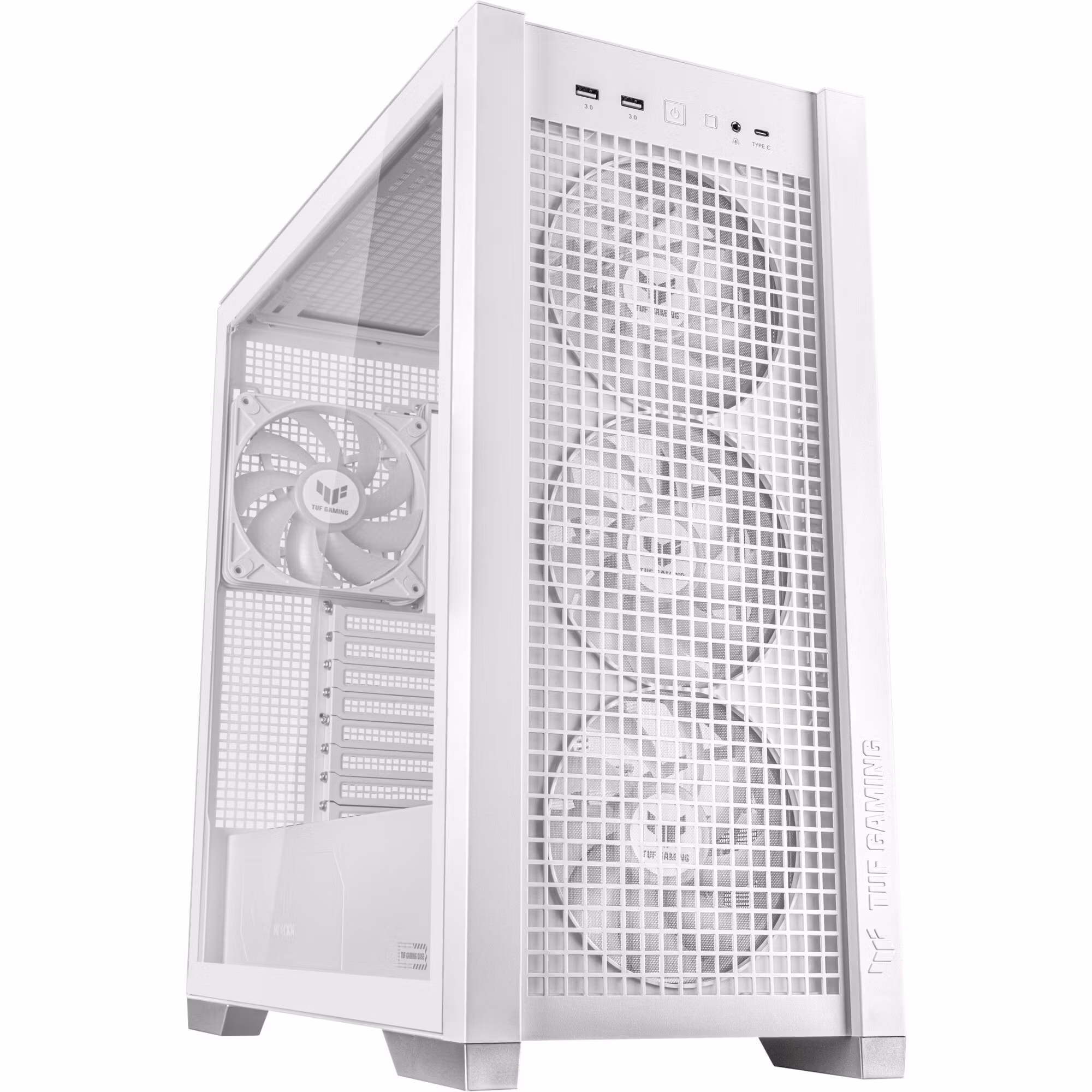 ASUS TUF GAMING GT302 ARGB, tower case (white, tempered glass)