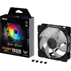 Asus TUF Gaming TR 120 ARGB PWM-fläkt, 120 mm svart/transperent
