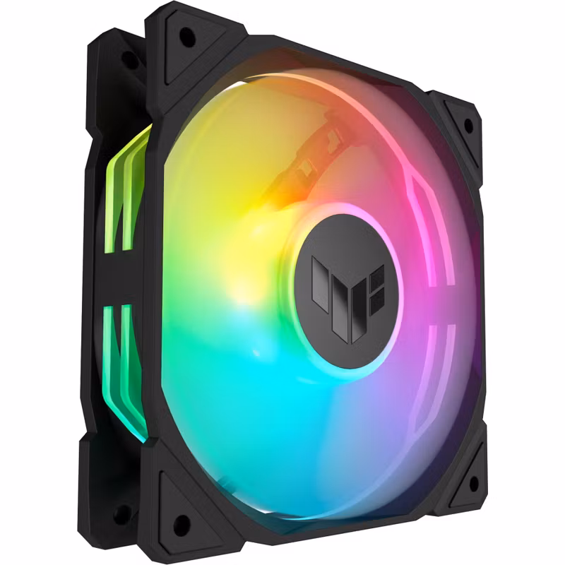 Asus TUF Gaming TR 120 ARGB PWM-fläkt, 120 mm svart/transperent
