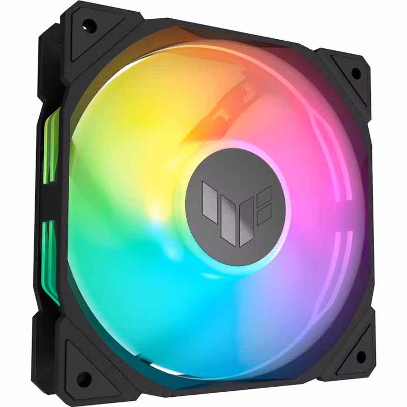 Asus TUF Gaming TR 120 ARGB PWM-fläkt, 120 mm svart/transperent