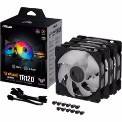 Asus TUF Gaming TR 120 ARGB PWM fläkt 120 mm Svart 3-pack