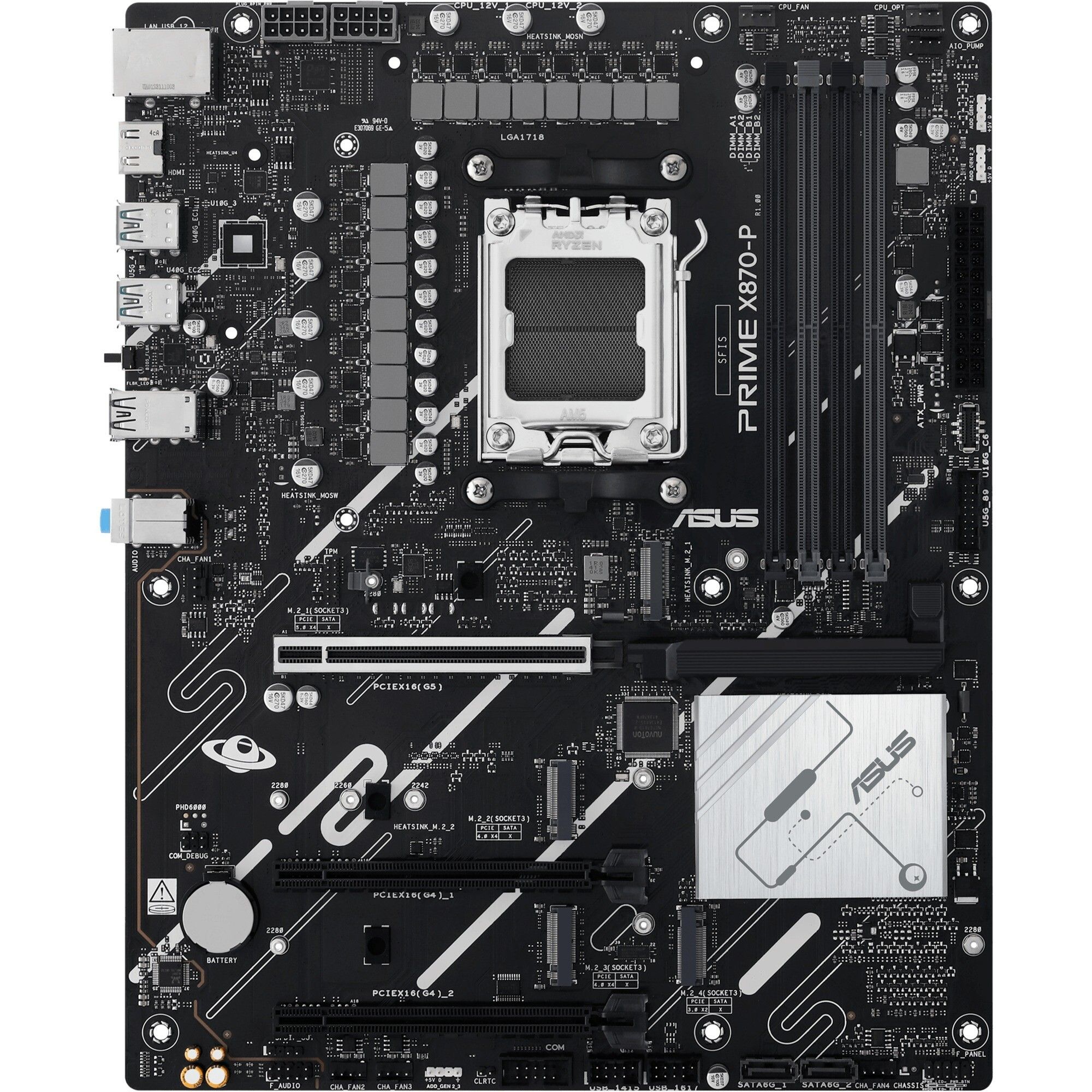 ASUS PRIME X870-P Socket AM5 moderkort