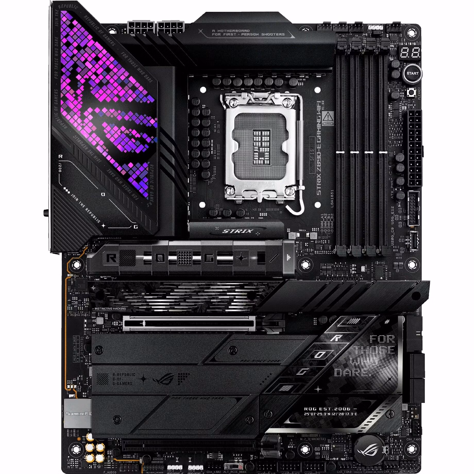 ASUS ROG STRIX Z890-E GAMING WIFI - Socekt 1851 - motherboard (black)