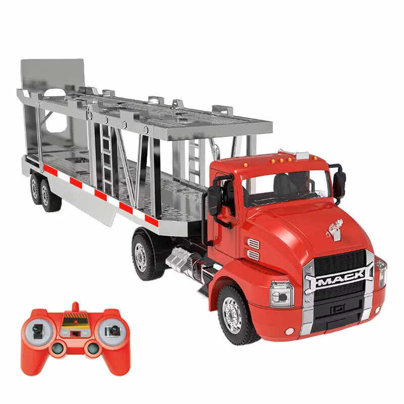 Remote-controlled truck 1:26 Double Eagle (red) (Car Transporter) E583-003