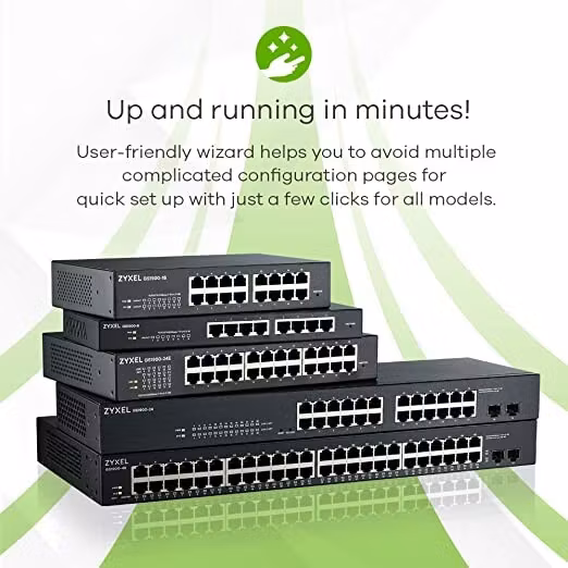 Zyxel GS1900-24 Switch 24 Portar
