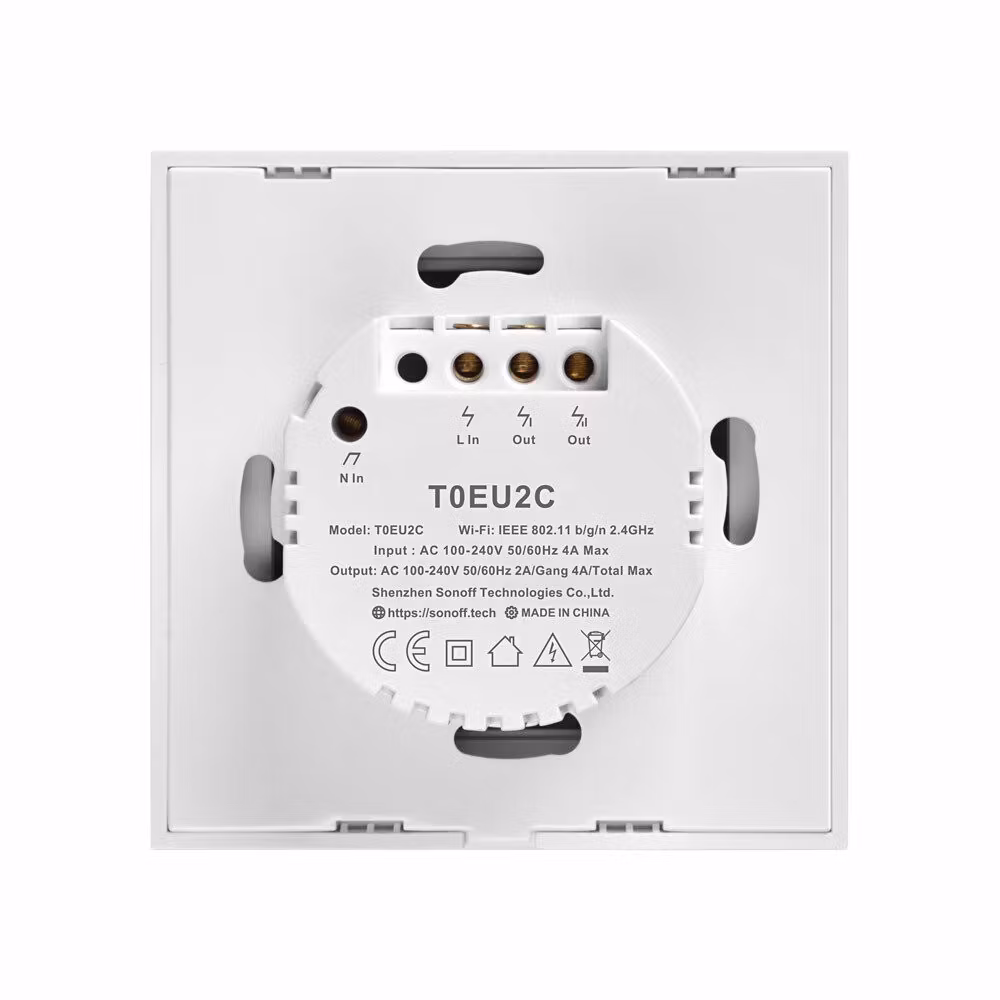 Smart Switch WiFi Sonoff T0 EU TX (2-channel)