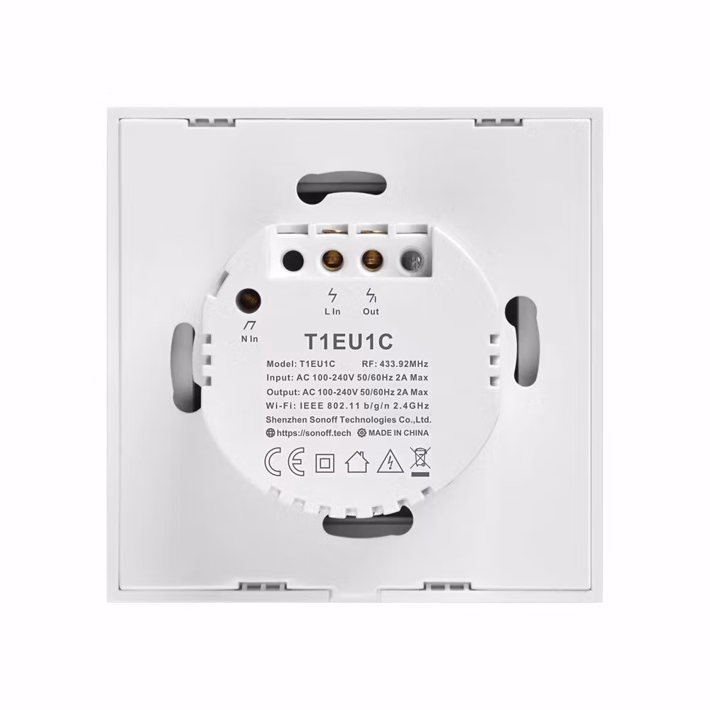 Smart Switch WiFi + RF 433 Sonoff T1 EU TX (1-channel)