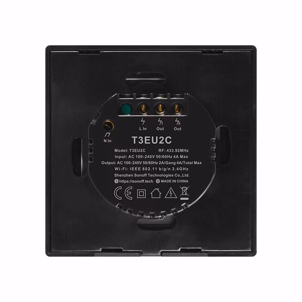 Smart Switch WiFi + RF 433 Sonoff T3 EU TX (2-channel)