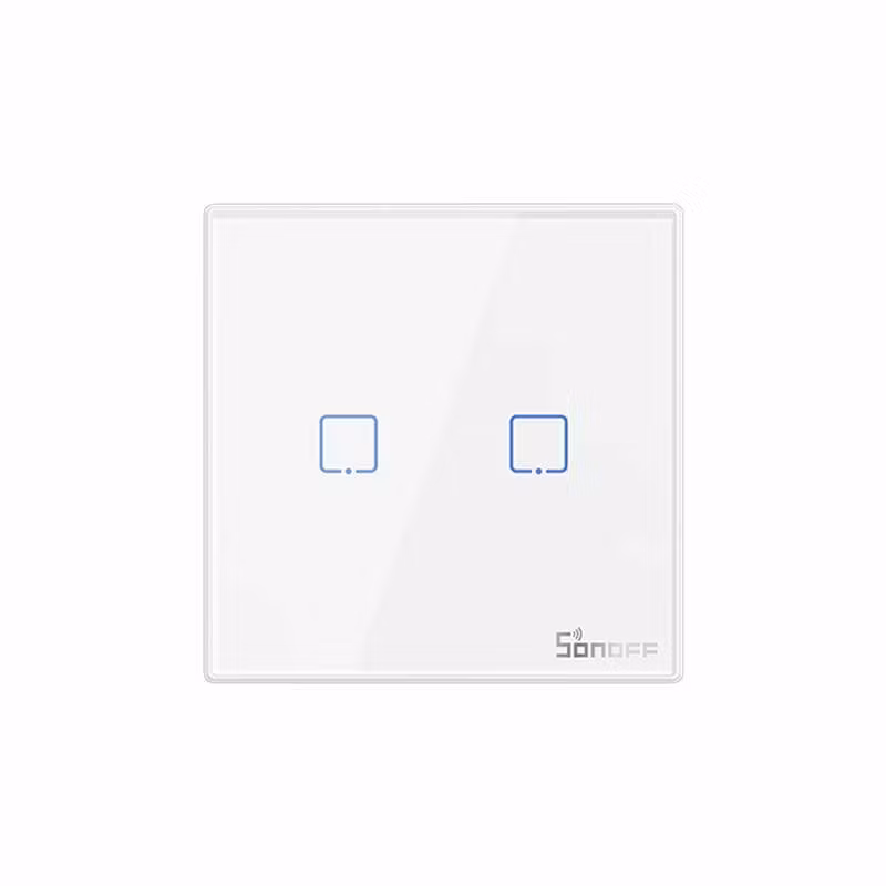 Smart Wireless Wall Switch Sonoff T2EU2C-RF 433MHz (2-channel)