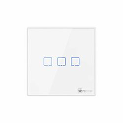 Smart Wireless Wall Switch Sonoff T2EU3C-RF 433MHz (3-channel)