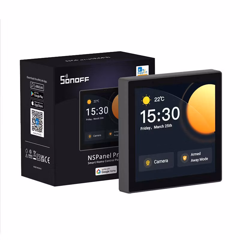 Sonoff Smart Control Panel WiFi/Bluetooth/ZigBee NSPanel Pro Svart