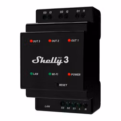 Shelly Pro 3 WiFi 3-Kanal DIN-skena-relä