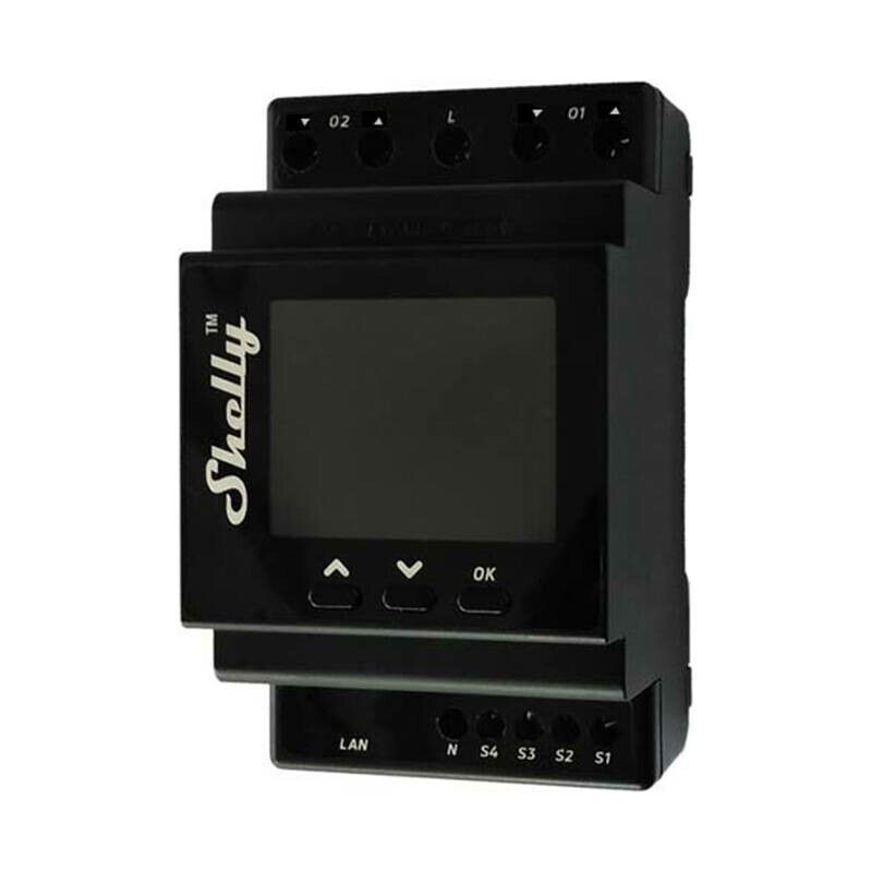 DIN Rail Smart Controller Shelly Pro Dual Cover PM with power metering