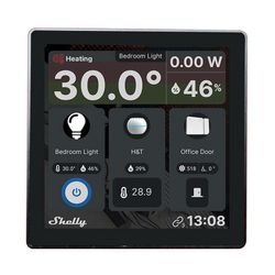 Shelly Smart Control Panel with 5A Switch Wall Display Svart