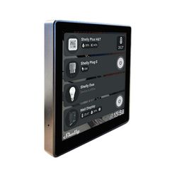 Shelly Smart Control Panel with 5A Switch Wall Display Svart