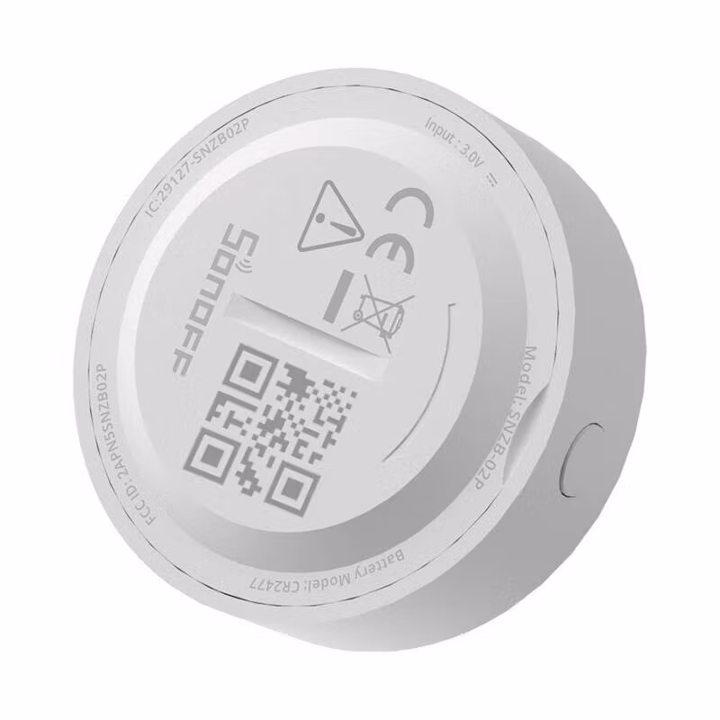 Sonoff SNZB-02P ZigBee Temperatur och Luftfuktighetssensor