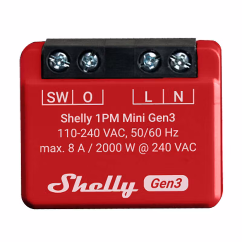 Shelly 1PM Mini Gen3 Controller