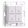 Shelly Wall Switch 4, tryckknapp (vit)