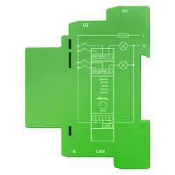 Shelly Pro Dimmer 2 2-kanals DIN-skenmonterad dimmer