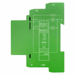 Shelly Pro Dimmer 2 2-kanals DIN-skenmonterad dimmer