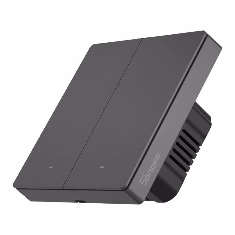 Sonoff M5 2C smart väggströmbrytare 2-kanal Grå