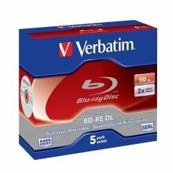 BD-RE DL 2x JC 50GB Verbatim 5 pieces