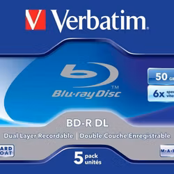 BD-DL 6x JC 50GB Verbatim 5 pieces