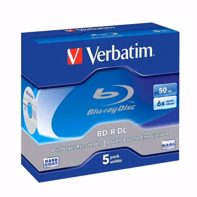 BD-DL 6x JC 50GB Verbatim 5 pieces
