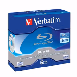 BD-DL 6x JC 50GB Verbatim 5 pieces