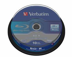 BD-R 6x CB 25GB Verbatim 10 pieces
