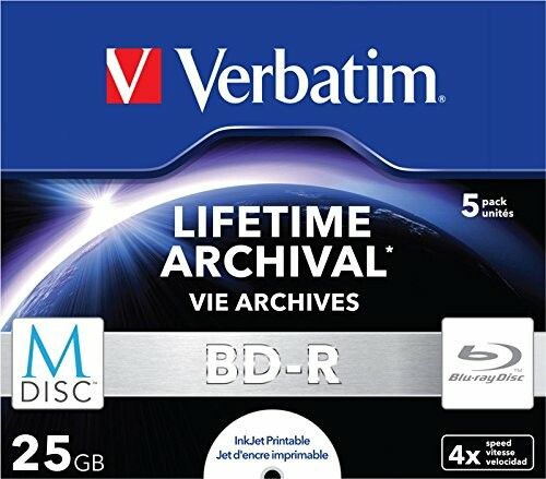 BD-R M-Disc 4x JC 25GB 5 pieces