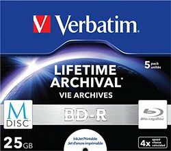 BD-R M-Disc 4x JC 25GB 5 pieces