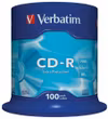 Verbatim CDR 52x SP 700MB Verbatim DL 100 pieces
