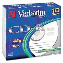 CDR 52x SC 700MB Verbatim 10 pieces