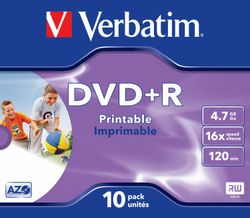 Verbatim DVD+R 16x JC 4,7GB Verbatim Pr. 10 pieces