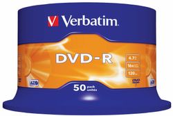 DVD-R 16x CB 4,7GB Verbatim 50 pieces