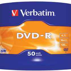 DVD-R 16x CB 4,7GB Verbatim 50 pieces