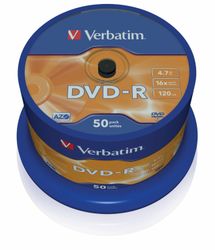 DVD-R 16x CB 4,7GB Verbatim 50 pieces