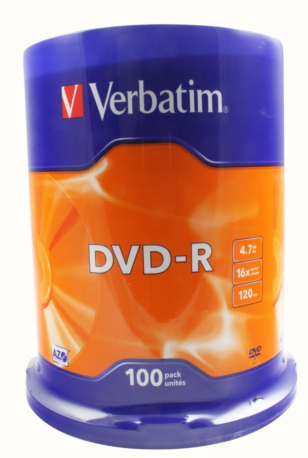DVD-R 16x CB 4,7GB Verbatim 100 pieces