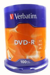 DVD-R 16x CB 4,7GB Verbatim 100 pieces