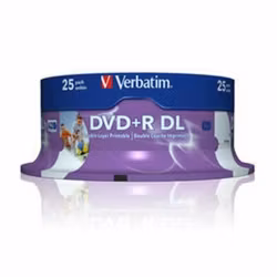 DVD+DL 8x SP 8,5GB Verbatim Pr. 25 pieces