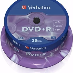Verbatim DVD+R 16x CB 4,7GB Verbatim 25 pieces
