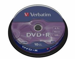 Verbatim DVD+R 16x CB 4,7GB Verbatim 10 pieces