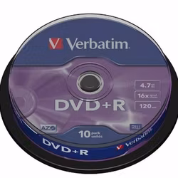 Verbatim DVD+R 16x CB 4,7GB Verbatim 10 pieces