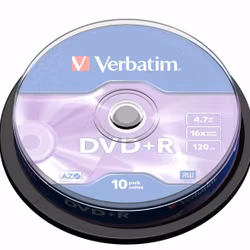 Verbatim DVD+R 16x CB 4,7GB Verbatim 10 pieces