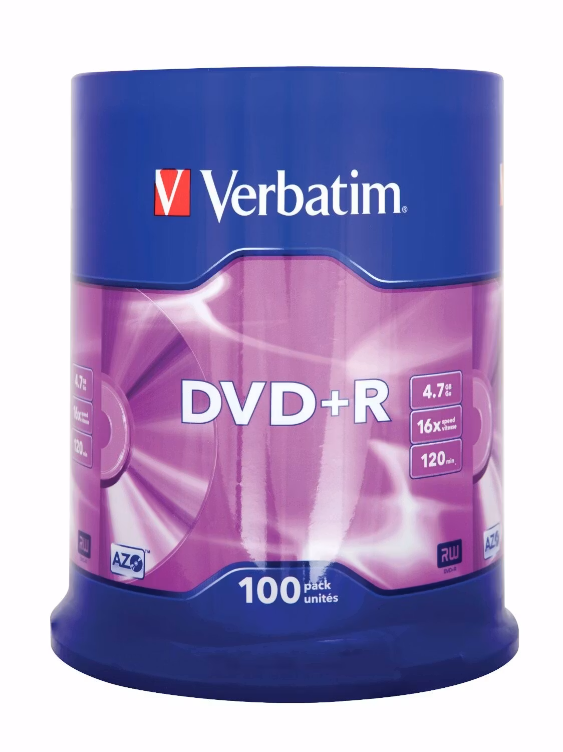 DVD+R 16x CB 4,7GB Verbatim 100 pieces